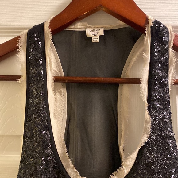 Silk and sequinned tank top - Picture 2 of 3